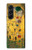 S2137 Gustav Klimt Le Baiser Etui Coque Housse pour Samsung Galaxy Z Fold 5