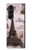 S2211 Carte postale de Paris Tour Eiffel Etui Coque Housse pour Samsung Galaxy Z Fold 5