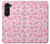 S2213 Motif rose Léopard Etui Coque Housse pour Samsung Galaxy Z Fold 5
