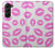 S2214 Bisous Lèvres roses Etui Coque Housse pour Samsung Galaxy Z Fold 5