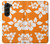S2245 Hawai Hibiscus Motif orange Etui Coque Housse pour Samsung Galaxy Z Fold 5