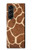 S2326 girafe Peau Etui Coque Housse pour Samsung Galaxy Z Fold 5