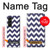 S2345 Marine Bleu Shavron Zig zag Etui Coque Housse pour Samsung Galaxy Z Fold 5