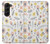 S2354 Motif pastel Fleurs Etui Coque Housse pour Samsung Galaxy Z Fold 5