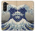 S2389 Hokusai La grande vague de Kanagawa Etui Coque Housse pour Samsung Galaxy Z Fold 5
