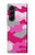 S2525 Rose Camo camouflage Etui Coque Housse pour Samsung Galaxy Z Fold 5