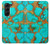 S2688 Aqua Copper Turquoise Graphic Gemme Etui Coque Housse pour Samsung Galaxy Z Fold 5