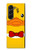 S2760 Canard Tuxedo jaune Dessin animé Etui Coque Housse pour Samsung Galaxy Z Fold 5