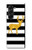 S2794 Noir et blanc rayé cerf d'or Sparkles Etui Coque Housse pour Samsung Galaxy Z Fold 5