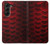S2879 Rouge Arowana écailles de poisson Etui Coque Housse pour Samsung Galaxy Z Fold 5