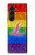S2900 Arc en ciel LGBT Fierté lesbienne Drapeau Etui Coque Housse pour Samsung Galaxy Z Fold 5