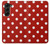 S2951 Rouge Pois Etui Coque Housse pour Samsung Galaxy Z Fold 5