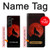 S2955 Loup Hurlant Rouge Lune Etui Coque Housse pour Samsung Galaxy Z Fold 5