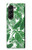 S3457 Papier Palm Monstera Etui Coque Housse pour Samsung Galaxy Z Fold 5