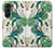 S3697 Oiseaux de la vie des feuilles Etui Coque Housse pour Samsung Galaxy Z Fold 5