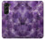 S3713 Graphique violet améthyste à quartz imprimé Etui Coque Housse pour Samsung Galaxy Z Fold 5
