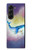 S3802 Rêve Baleine Pastel Fantaisie Etui Coque Housse pour Samsung Galaxy Z Fold 5