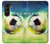 S3844 Ballon de football de football rougeoyant Etui Coque Housse pour Samsung Galaxy Z Fold 5