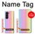 S3849 Couleurs verticales colorées Etui Coque Housse pour Samsung Galaxy Z Fold 5