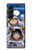 S3915 Costume d'astronaute paresseux pour bébé fille raton laveur Etui Coque Housse pour Samsung Galaxy Z Fold 5