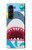 S3947 Caricature d'hélicoptère de requin Etui Coque Housse pour Samsung Galaxy Z Fold 5