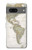 S0604 Carte du monde Etui Coque Housse pour Google Pixel 7a