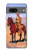 S0772 Cowboy occidental Etui Coque Housse pour Google Pixel 7a