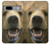 S0840 Grizzly Bear visage Etui Coque Housse pour Google Pixel 7a