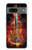 S0864 Violon feu Etui Coque Housse pour Google Pixel 7a