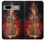 S0864 Violon feu Etui Coque Housse pour Google Pixel 7a