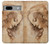 S1045 Leonardo da Vinci Femme Head Etui Coque Housse pour Google Pixel 7a