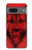 S1090 Rouge Loup Etui Coque Housse pour Google Pixel 7a