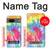 S1697 Tie Dye coloré imprimé graphique Etui Coque Housse pour Google Pixel 7a
