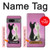 S1832 Chat d'amour Etui Coque Housse pour Google Pixel 7a