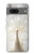 S1980 blanc Paon Etui Coque Housse pour Google Pixel 7a