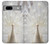 S1980 blanc Paon Etui Coque Housse pour Google Pixel 7a