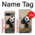 S2210 Peinture Art Panda Fluffy Etui Coque Housse pour Google Pixel 7a