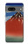 S2390 Katsushika Hokusai Fuji Rouge Etui Coque Housse pour Google Pixel 7a