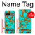 S2688 Aqua Copper Turquoise Graphic Gemme Etui Coque Housse pour Google Pixel 7a