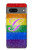 S2899 Arc en ciel LGBT Gay Pride Drapeau Etui Coque Housse pour Google Pixel 7a