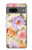 S3035 Peinture douce Fleur Etui Coque Housse pour Google Pixel 7a