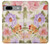 S3035 Peinture douce Fleur Etui Coque Housse pour Google Pixel 7a