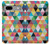 S3049 Triangles Couleurs vibrantes Etui Coque Housse pour Google Pixel 7a