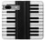 S3078 Noir et blanc Clavier de piano Etui Coque Housse pour Google Pixel 7a