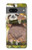 S3138 Peinture mignon bébé Sloth Etui Coque Housse pour Google Pixel 7a
