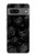 S3153 Noir Roses Etui Coque Housse pour Google Pixel 7a