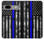 S3244 Ligne Bleu mince Etats-Unis Etui Coque Housse pour Google Pixel 7a