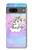 S3256 Mignon Licorne Etui Coque Housse pour Google Pixel 7a