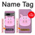 S3269 Porc Dessin animé Etui Coque Housse pour Google Pixel 7a