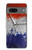 S3304 France Drapeau graphique Football Millésime Etui Coque Housse pour Google Pixel 7a